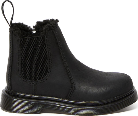 Dr. Martens 2976 Faux Fur Lined Chelsea Boots - Toddler