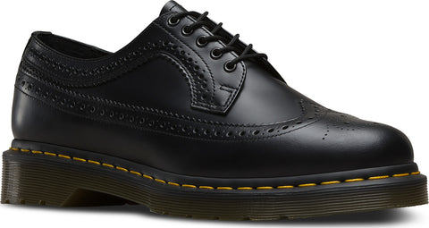 Dr. Martens 3989 Yellow Stitch Smooth Leather Brogue Shoes - Unisex