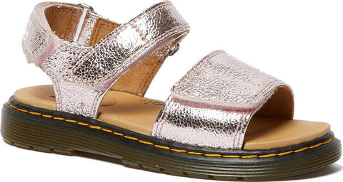 Dr. Martens Romi Crinkle Metallic Sandals - Kids
