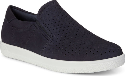 Ecco Soft 1 Nubuck Leather Slip-On Sneakers - Women's