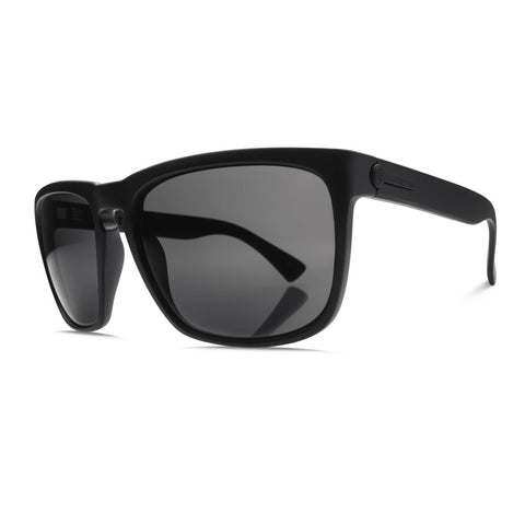 Electric Knoxville XL Sunglasses - Matte Black - Melanin Grey Lens - Men's