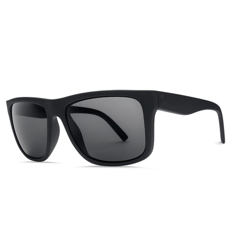 Electric Swingarm XL Sunglasses - Matte Black - Grey Polarized Lens - Men's