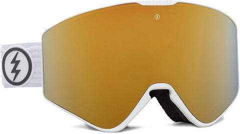 Electric Kleveland II Goggle - White Tron - Gold Chrome Lens - Unisex