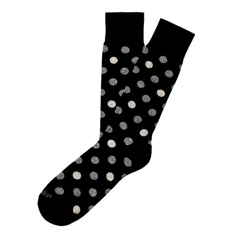 Etiquette Clothiers Beat It Metallic Dots Socks - Men's