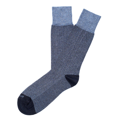 Etiquette Clothiers Herring With A Bone Socks - Men's