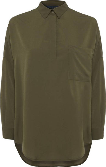 French Connection Crepe Light Solid Shirt - Women's
