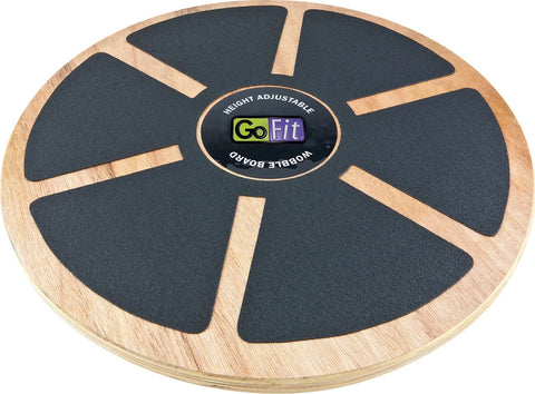 GoFit 15 Height Adjustable Wood Wobble Board