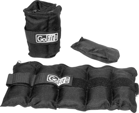 GoFit Adjustable Ankle Weights - 5 lbs each