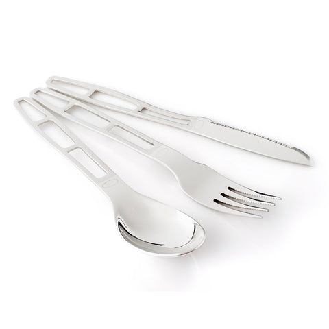 GSI Outdoors Glacier Stainless 3 Pc. Cutlery Set