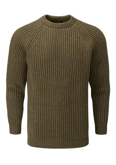 Gloverall Ribbed Fisherman Jumper - Men's