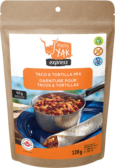 Happy Yak Vegetarian Taco or Tortilla Mix