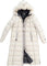 Harricana Long A-Line Down Coat With Upcycled Fur - Women's - Beige