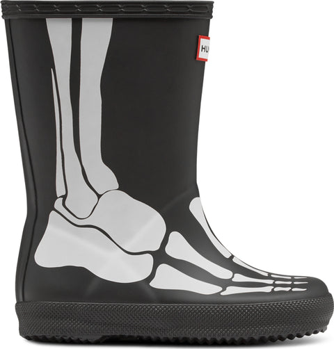 Hunter Original First Classic Skeleton Print Wellington Boots - Little Kids