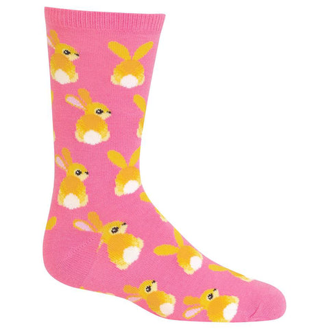Hot Sox Bunny Tails Crew Socks - Kids