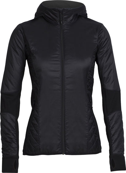 Icebreaker Helix Long Sleeve Zip Hood - Women's