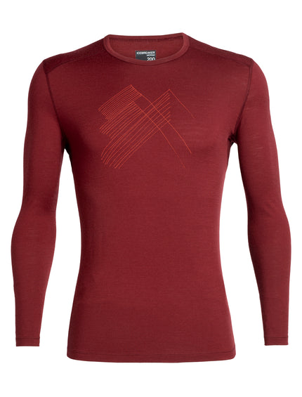 Icebreaker 200 Oasis LS Crewe Snap Head - Men's