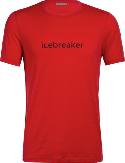 Icebreaker Tech Lite Short Sleeve Crewe Icebreaker Wordmark - Men's