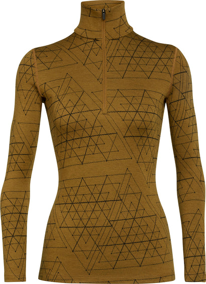 Icebreaker 250 Vertex Ice Structure Long Sleeve Half Zip Base Layer Pullover - Women's 