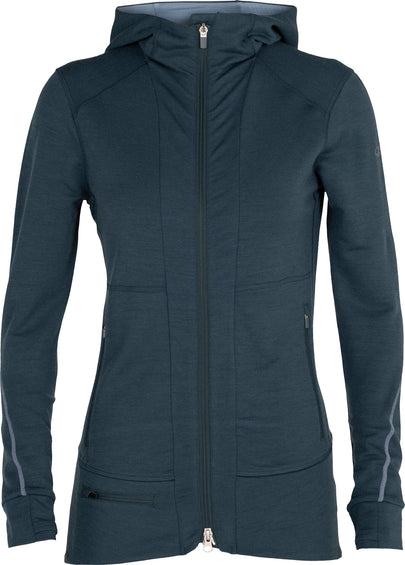 Icebreaker Quantum II LS Zip Hood - Women's 