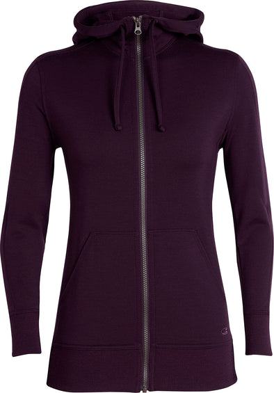 Icebreaker Women's Dia Long Sleeve Zip Hood