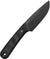 The James Brand The Hell Gap Knife - Black - Black - Micarta - Straight
