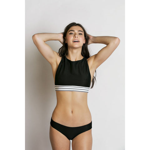 June Swimwear Women's Bootykini Bikini Bottom - Raven