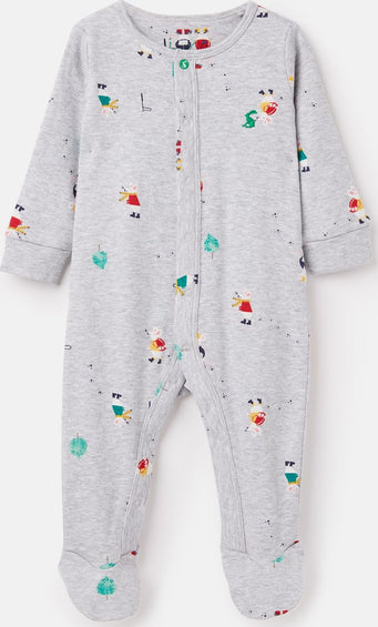 Joules Ziggy Printed Babygrow With Feet - Baby's