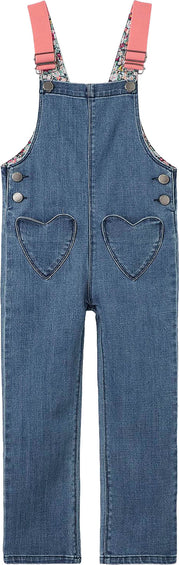 Joules Courtney Denim Dungarees - Girls
