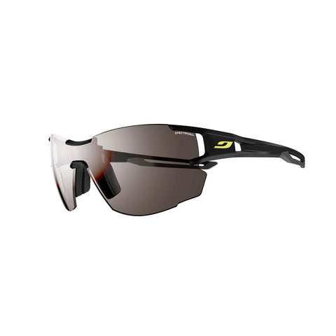Julbo Aerolite Sunglasses - Black-Grey - Spectron3+ smoked silver flash Lens