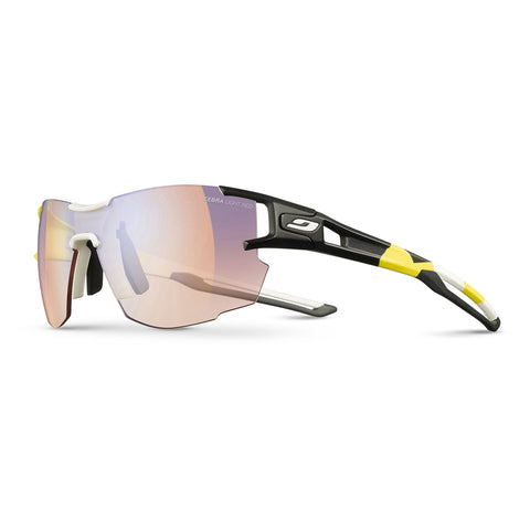 Julbo Aerolite Pro Sunglasses - Og Yellow-White-Black - Yellow-Brown Multilayer Blue Zebra Light Red Lens
