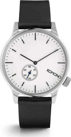 Komono Winston Subs Silver White Watch