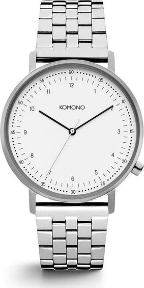 Komono Lewis Estate Silver Watch
