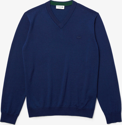 Lacoste Lacoste V-Neck Merino Wool Sweater - Men's