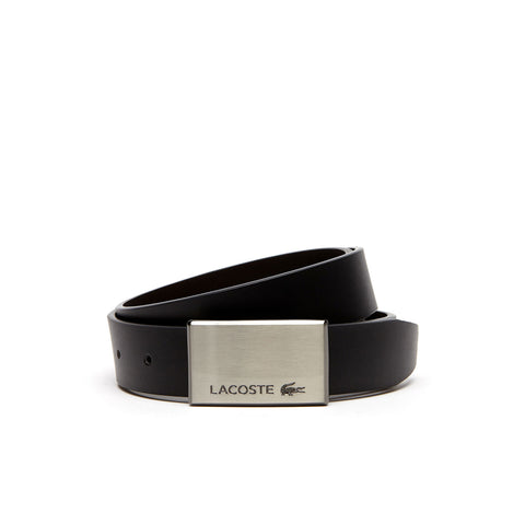 Lacoste Men's Reversible Leather Belt And Two Buckles Gift Set