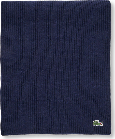 Lacoste Lacoste Ribbed Rectangular Wool Scarf - Men's
