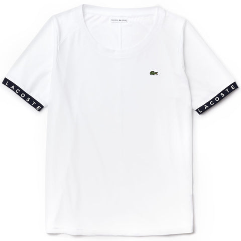 Lacoste Sport Flowing Lettered Sleeve Tennis T-shirt - Women's