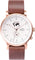 La Maison Inland The August 41mm Watch with Extra 20mm Belt - Unisex - Rose Gold - White - Brown Leather