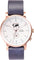 La Maison Inland The August 41mm Watch with Extra 20mm Belt - Unisex - Rose Gold - White - Navy Leather