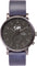 La Maison Inland The August 41mm Watch with Extra 20mm Belt - Unisex  - Charcoal - Olive grey - Navy Leather