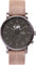 La Maison Inland The August 41mm Watch with Extra 20mm Belt - Unisex  - Charcoal - Olive grey - Rustic Grey Leather
