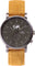 La Maison Inland The August 41mm Watch with Extra 20mm Classic Strap - Unisex - Charcoal - Olive grey - Mustard Suede