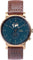 La Maison Inland The August 41mm Watch with Extra 20mm Classic Strap - Unisex - Antique Gold - Duck Green - Brown Leather