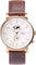 La Maison Inland The August 41mm Watch with Extra 20mm Classic Strap - Unisex - Antique Gold - Cream - Brown Leather