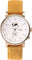 La Maison Inland The August 41mm Watch with Extra 20mm Classic Strap - Unisex - Antique Gold - Cream - Mustard Suede