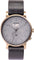 La Maison Inland The August 41mm Watch with Extra 20mm Belt - Unisex - Antique Gold - Grey - Black Leather