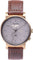 La Maison Inland The August 41mm Watch with Extra 20mm Classic Strap - Unisex - Antique Gold - Grey - Brown Leather