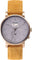 La Maison Inland The August 41mm Watch with Extra 20mm Classic Strap - Unisex - Antique Gold - Grey - Mustard Suede