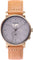 La Maison Inland The August 41mm Watch with Extra 20mm Classic Strap - Unisex - Antique Gold - Grey - Natural Leather