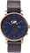 La Maison Inland The August 41mm Watch with Extra 20mm Belt - Unisex - Antique Gold - Navy - Black Leather