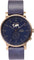 La Maison Inland The August 41mm Watch with Extra 20mm Belt - Unisex - Antique Gold - Navy - Navy Leather
